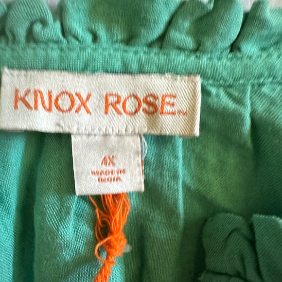 Knox Rose Green Ruffled Smocked Maxi Dress•• NWOT•• - Picture 7 of 8